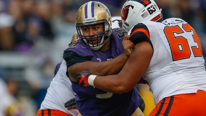 10. Oakland: Vita Vea, DT, Washington. An athletic 340-pound interior lineman who can stop the run and occasionally disrupt the pocket, Vea could help just about any roster.