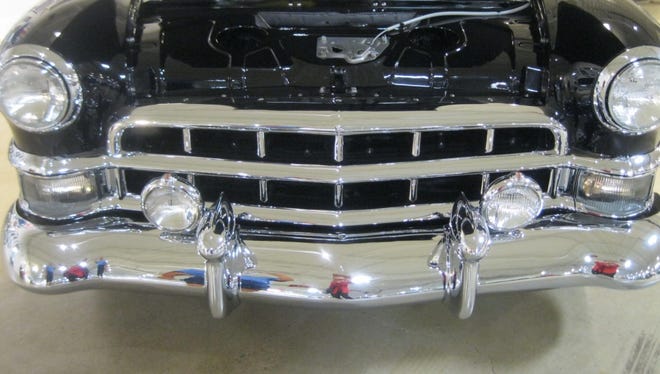 This 1949 Cadillac fastback features new fog lights. Owner Larry Smith found the dealer-installed accessories in their original boxes at one of the semi-annual car shows in Hershey, Pa.