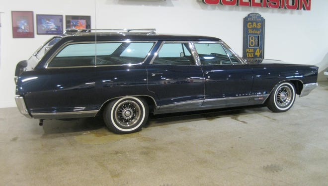 Although it could not be verified, Smith thinks this midnight-blue 1966 Pontiac Bonneville station wagon may have been built for GM executive John DeLorean.