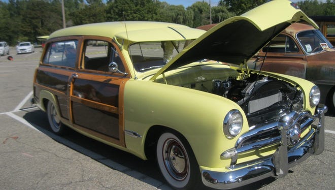 Goodlettsville, Tenn. residents Joe and Lee Wall own this 1949 Ford with sporty sunshade.