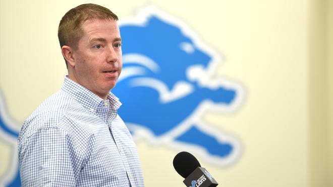 Landing Patriots assistant Matt Patricia would rank as a definite coup for Bob Quinn, above, and the Lions.