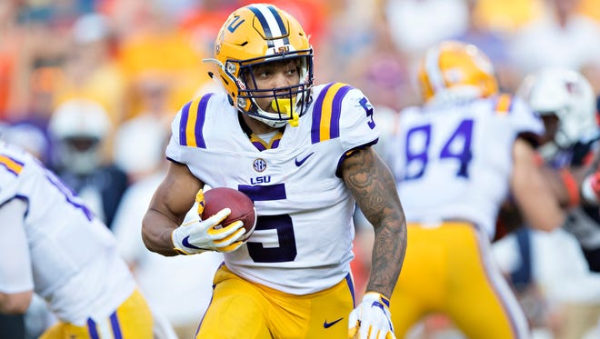 32. New England: Derrius Guice, RB, LSU. Leave it to New England to find outstanding value at the end of the round. With three running backs set to hit free agency, including Rex Burkhead and Dion Lewis, Guice will give Tom Brady something he hasn't had the past decade, the support of a premier runner.