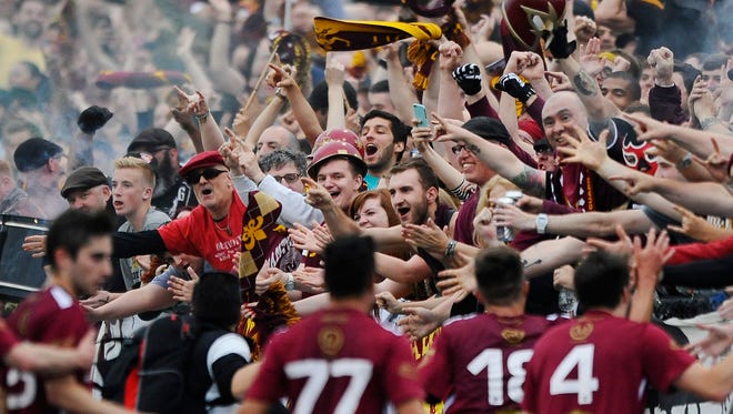 Detroit City FC waited to take advantage of its numerical advantage, defeating 10-man Grand Rapids FC 3-1 before a crowd of 5,144 at Keyworth Stadium Friday.