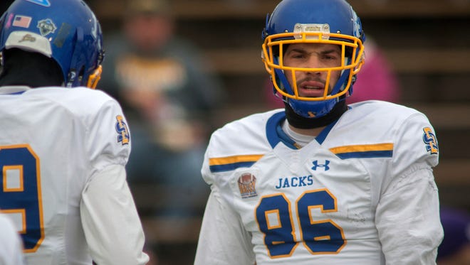 29. Jacksonville: Dallas Goedert, TE, South Dakota State. The Jaguars offense looks potent at times, but quarterback Blake Bortles could use some more reliable weapons in the passing game. Goedert is an athletic matchup piece who has been compared to Philadelphia's Zach Ertz.