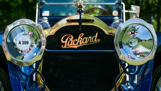 A 1914 Packard 1-48 Runabout on display at the 40th annual Concours d'Elegance of America.
