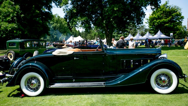 A 1934 Packard Super 8 Coupe Roadster