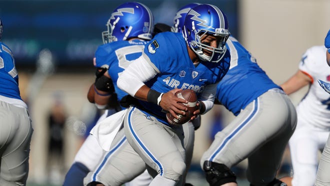 Sept 16 vs. Air Force: The Falcons lost 32 seniors from last year’s 10-win team, which makes for a tough situation. They will be led by quarterback Arion Worthman (pictured),  who averaged 96.3 yards and accounted for 10 touchdowns in seven games last season. Tailback Tim McVey and five offensive linemen who have starting experience are back. Michigan defensive coordinator Don Brown has been studying and prepping for the Falcons’ challenging triple-option threat since the spring.  Winner: Michigan.