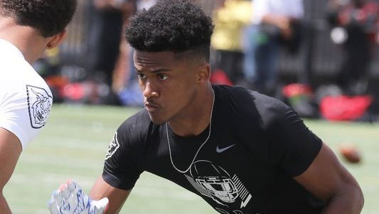 Myles Sims: CB, Westlake, Atlanta, 6-2 ½, 173, four stars. Sims nickname is “Spider,” a result of how he grew and grew and his spindly length reminded his coaches of a daddy longlegs spider. He was the fourth commitment to Michigan’s 2018 class and is ranked No. 17 nationally by 247Sports at his position. He is an early enrollee. STATUS: Signed.