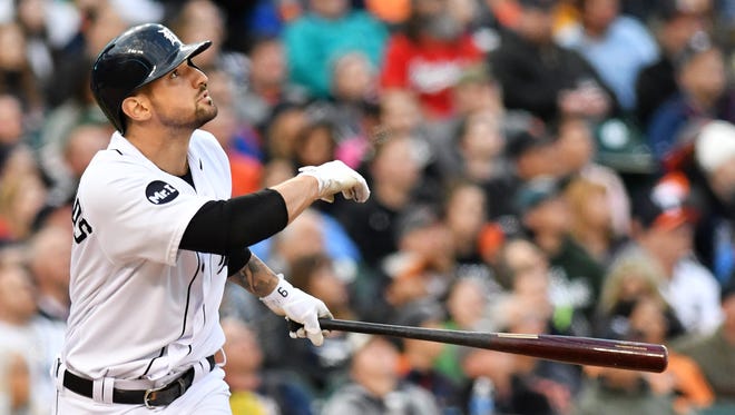 Right field: Nick Castellanos. He lengthened his name (Nicholas), and with it, his production numbers, setting career-highs in home runs and RBIs. A big step forward to the plate, but some regression on defense at third -- which is why Castellanos, 26 in March, is heading to right field. An adventure awaits.