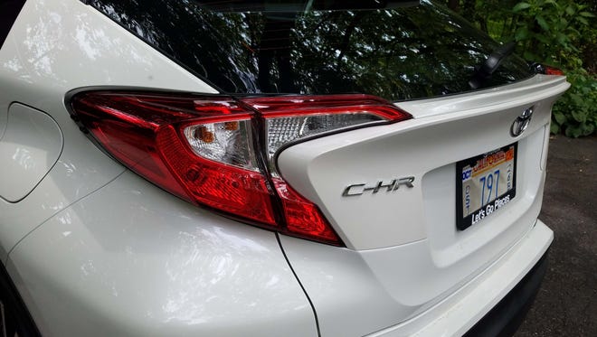 Everything is a sculpture on the new, stylized Toyota C-HR — even the eye-catching taillights.