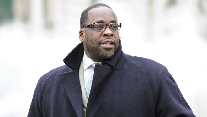 Kwame Kilpatrick owes more than $11 million, but is serving his 28-year prison sentence.