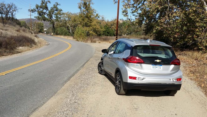 With its 60kWh of battery in the basement, the Chevy Bolt is nimble on back roads.