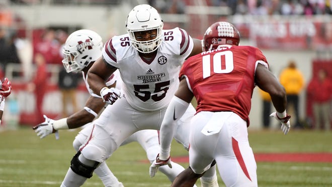 31. Philadelphia: Martinas Rankin, OT, Mississippi State. Jason Peters is under contract for two more years after signing a one-year extension in June. Then he tore his ACL. The nine-time Pro Bowler turns 36 this month and it would be wise for the Eagles to have a backup plan given the franchise’s Super Bowl aspirations.