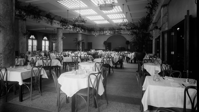The main dining room of the Edelweiss Cafe in Detroit is seen circa 1910.   In 1918, a series of riots broke out in Detroit when William K. Prudden, the state coal director for Michigan, ordered restaurants and all "non-essential businesses" closed, in a plan to save coal fuel during a winter shortage. Thousands of hungry and angry night workers hit the streets, and the order was rescinded.