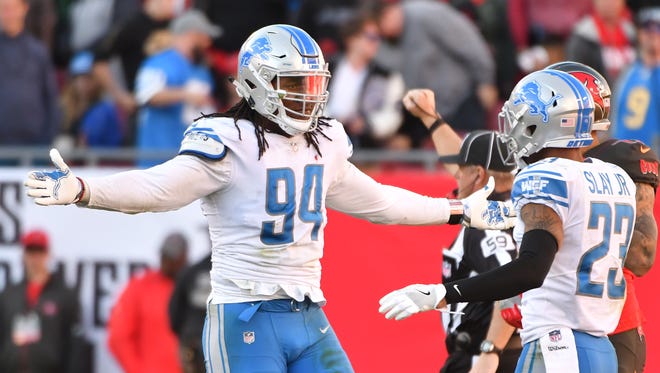 Ziggy Ansah has recorded 44 sacks in five seasons with the Lions.