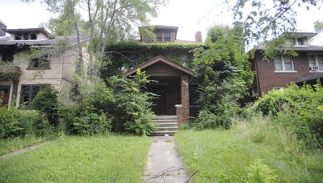 A foreclosed home in Detroit in 2015.