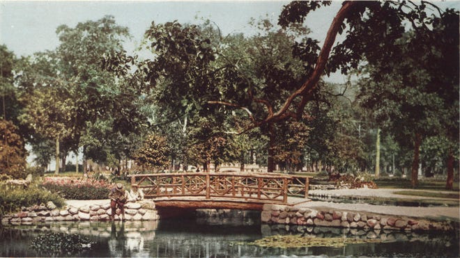 The fish pond is shown on Belle Isle.