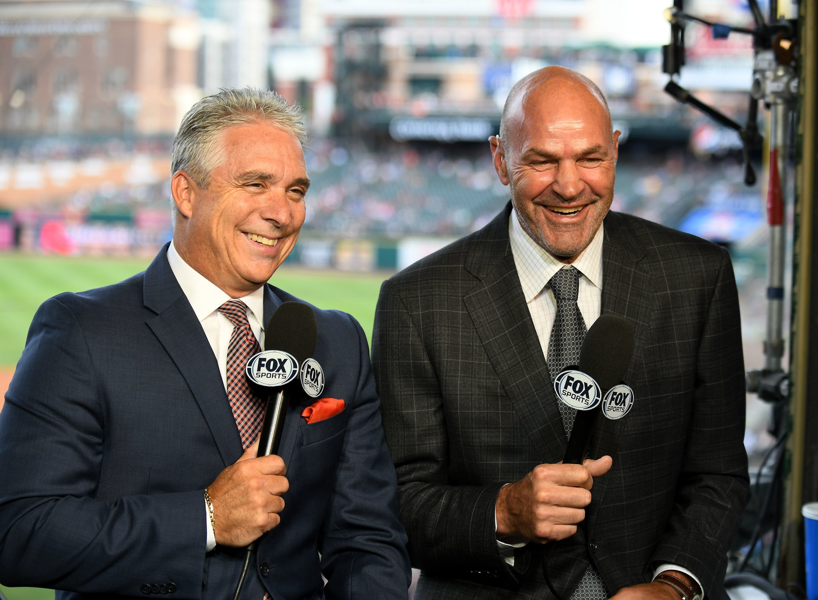 Matt Shepard (left), shown here with former Tigers great Kirk Gibson, will be Fox Sports Detroit's new play-by-play broadcaster for Tigers games.