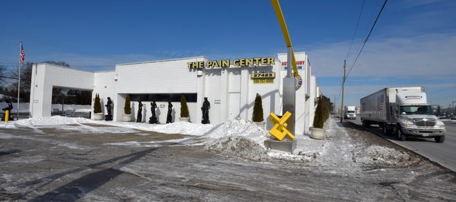 This is the south exterior of The Pain Center at 27423 Van Dyke (right) in Warren, Friday morning, February 1, 2019. The Warren health clinic, with Dr. Rajendra Bothra of Bloomfield Township and a five-member medical team, was shut down by federal agents for operating an alleged multi-million dollar healthcare fraud, including, an illicit opioid scheme.