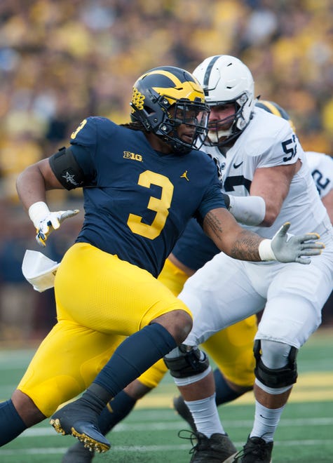 13. Miami Dolphins — Rashan Gary, DL, Michigan: The Dolphins need talent all over, and also are prime candidates to move up for a quarterback. Staying put and adding Gary isn’t a bad consolation. He provides a high-ceiling, inside-outside defender to a front four that was ineffective in 2018.
