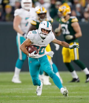 The Lions signed Danny Amendola on Monday. In his lone year with the Dolphins, Amendola caught 59 passes for 575 yards and one touchdown.