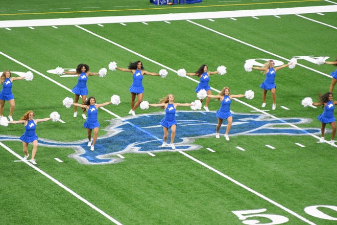The Lions dance team performs for the crowd at Lions Family Fest.