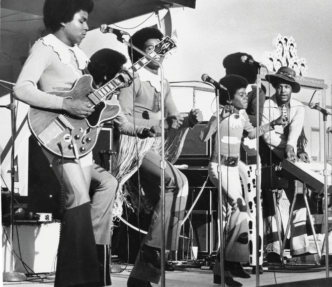 The second great surge of popularity for Motown came in the early 1970s, fueled by the Jackson 5, seen here performing at the Michigan State Fair on September 9, 1971. While press reports (planted by Motown) claimed that Diana Ross discovered the brothers in Los Angeles, in fact, prodded by their ambitious father Joseph, they had been recording and touring out of their native Gary, Ind., for years. Berry Gordy co-wrote their first Motown hit, "I Want You Back," and personally supervised its recording.