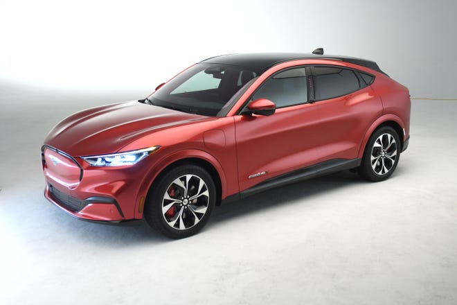 Ford's first fully electric SUV, the Mustang Mach-E, premiered Sunday night.