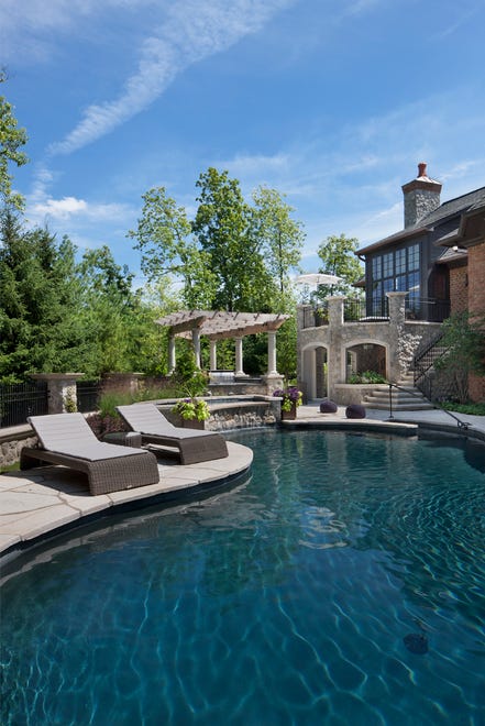 This four-bedroom estate built in 2004 is located in a gated community in Bloomfield Hills. It is for sale for $4.95 million.