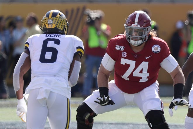 4. New York Giants — Jedrick Wills, OT, Alabama: The Giants have established an offensive foundation with Daniel Jones and Saquon Barkley. They could add another weapon, in a top wide receiver, but it’s better to start worrying about protecting Jones, who was sacked far too much last season. Wills has proven to be an exceptional pass protector.