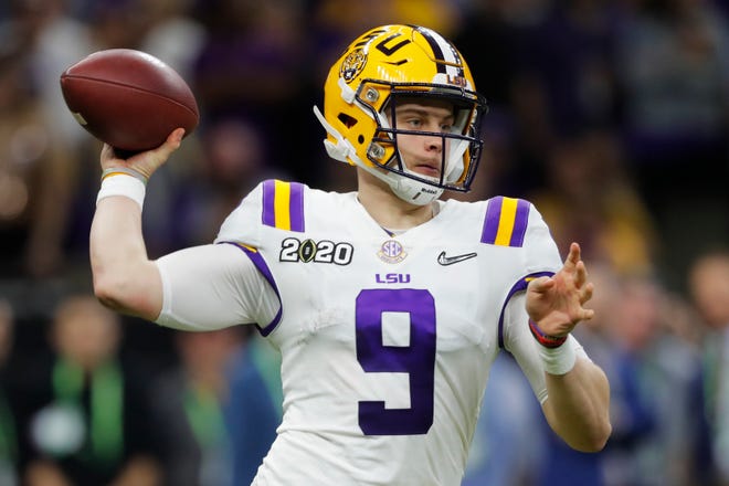 1. Cincinnati Bengals — Joe Burrow, QB, LSU: It’s been a few years since we’ve had an obvious No. 1 pick this early in the process, but Burrow is a no-brainer for the Bengals. Going first overall is a fitting capper following one of the greatest college football seasons of all time – 60 touchdown passes, Heisman trophy and a national championship.