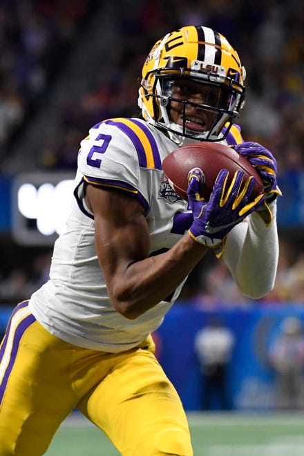 21. Philadelphia Eagles — Justin Jefferson, WR , LSU: This probably will be higher than many slot Jefferson, but you don’t put up 1,500 yards and 18 touchdowns in the SEC without having some serious skill. It’s time to bounce on Nelson Agholor after five disappointing seasons.