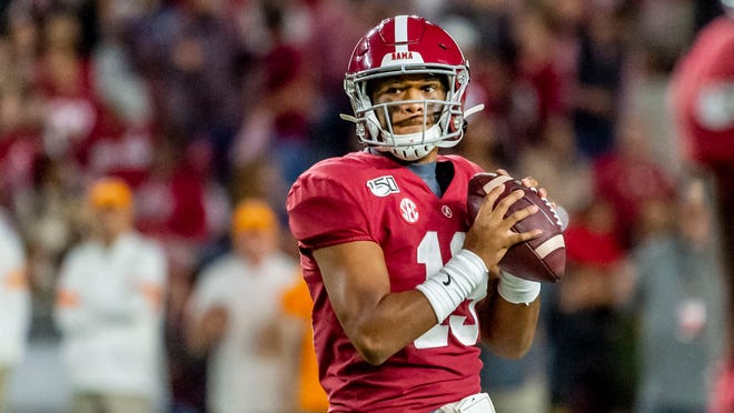 5. Miami Dolphins — Tua Tagovailoa, QB, Alabama: When the Dolphins were unloading pieces last year, the joke was they were tanking for Tua. Guess what, the tank didn’t go to plan, but that doesn’t stop the franchise from scoring the Alabama quarterback.