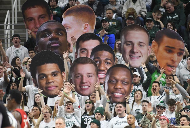 Izzone faithful distract Maryland during free throws in the first half.