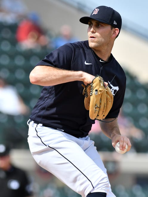Tigers pitcher Matthew Boyd works in the second inning.