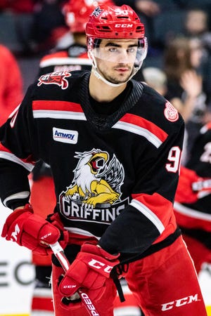 Joe Veleno was a first-round pick by the Red Wings in 2018.