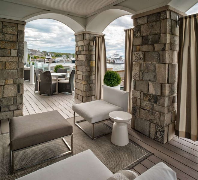 An easy walkout to your spacious newly decked waterfront patio.