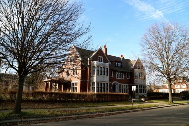 The 9,800-square-foot Boston-Edison James Couzens mansion built in 1910.