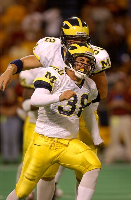 KICKER – Garrett Rivas, 2003-06: Rivas has the Michigan record for most career field goals with 64. He’s also tied for attempts with Remy Hamilton with 82. Rivas has the record for most PATs scored with 162 and attempted the most (171). He holds the record for most points scored at Michigan with 354.