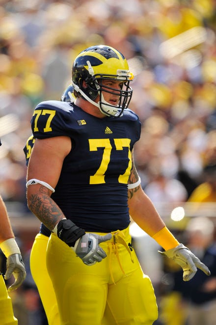 OFFENSIVE LINE – Taylor Lewan, 2010-13: Lewan was Big Ten Offensive Lineman of the Year in 2012 and 2013 and was a first-team All-American both of those seasons. He also was a first-team All-Big Ten selection three times, 2011-13.