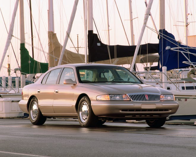 This undated photo provided by the Ford Motor Co. shows the 1997 Lincoln Continental.