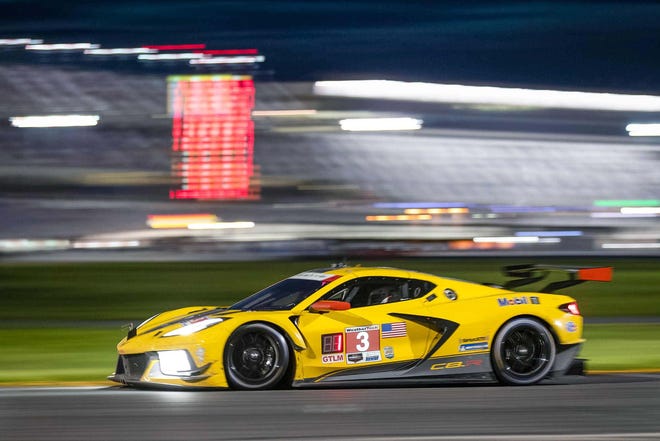 The winner. The #3 Chevrolet Corvette C8.R driven by Antonio Garcia and Jordan Taylor took home the mid-engine 'Vette's first victory at Daytone July 4.