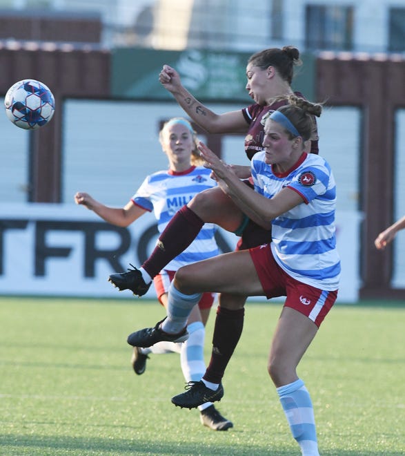 FILE — Tori Singstock — who scored the first goal for DCFC's first-team history last season — scored the first goal in the second team's history at the 27th minute and earned Woman of the Match honors.