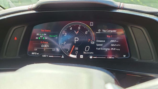 The instrument panel of the 2020 Chevy Corvette changes depending on which of of the six drive modes you are in.