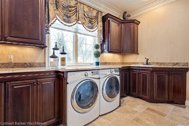 One of two laundry areas.