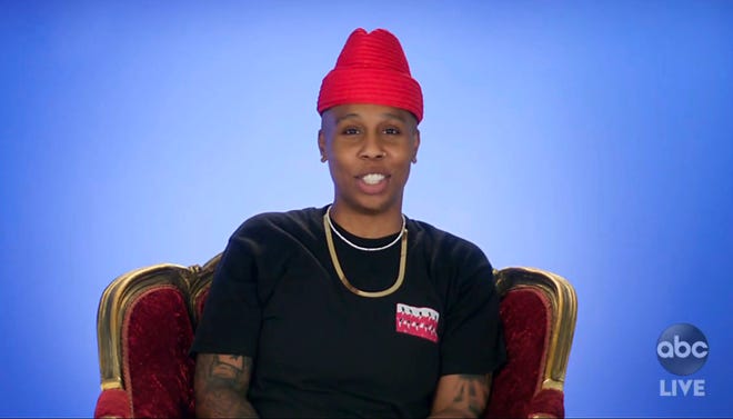 In this video grab captured on Sept. 20, 2020, courtesy of the Academy of Television Arts & Sciences and ABC Entertainment, Lena Waithe speaks during the 72nd Emmy Awards broadcast.