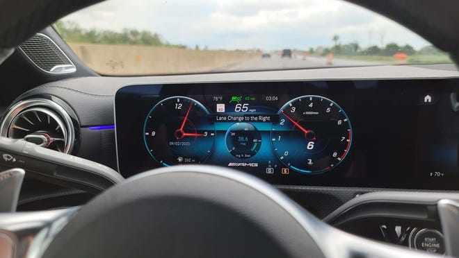 The 2020 Mercedes CLA has multiple instrument display options.