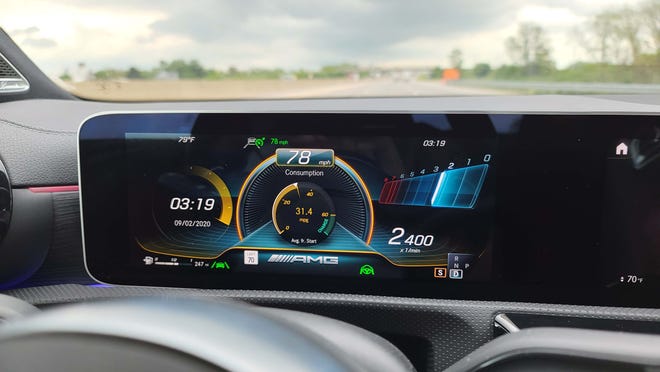 The 2020 Mercedes CLA has multiple instrument display options.