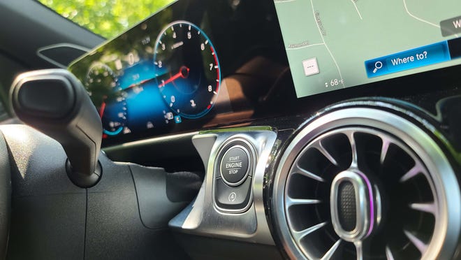 Turn on the 2020 Mercedes GLB, and you can immediately turn off the Start/Stop nanny.