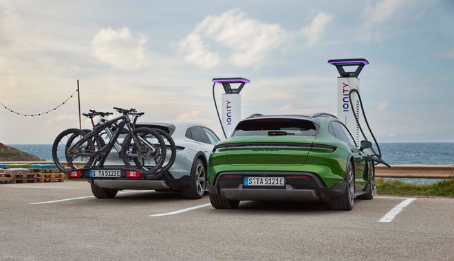The 2021 Porsche Taycan Cross Turismo will come with three years free charging.